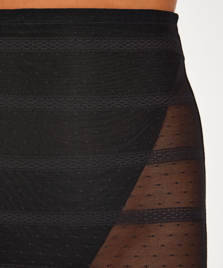 Opstrammende og slankere mesh-bukser, sort