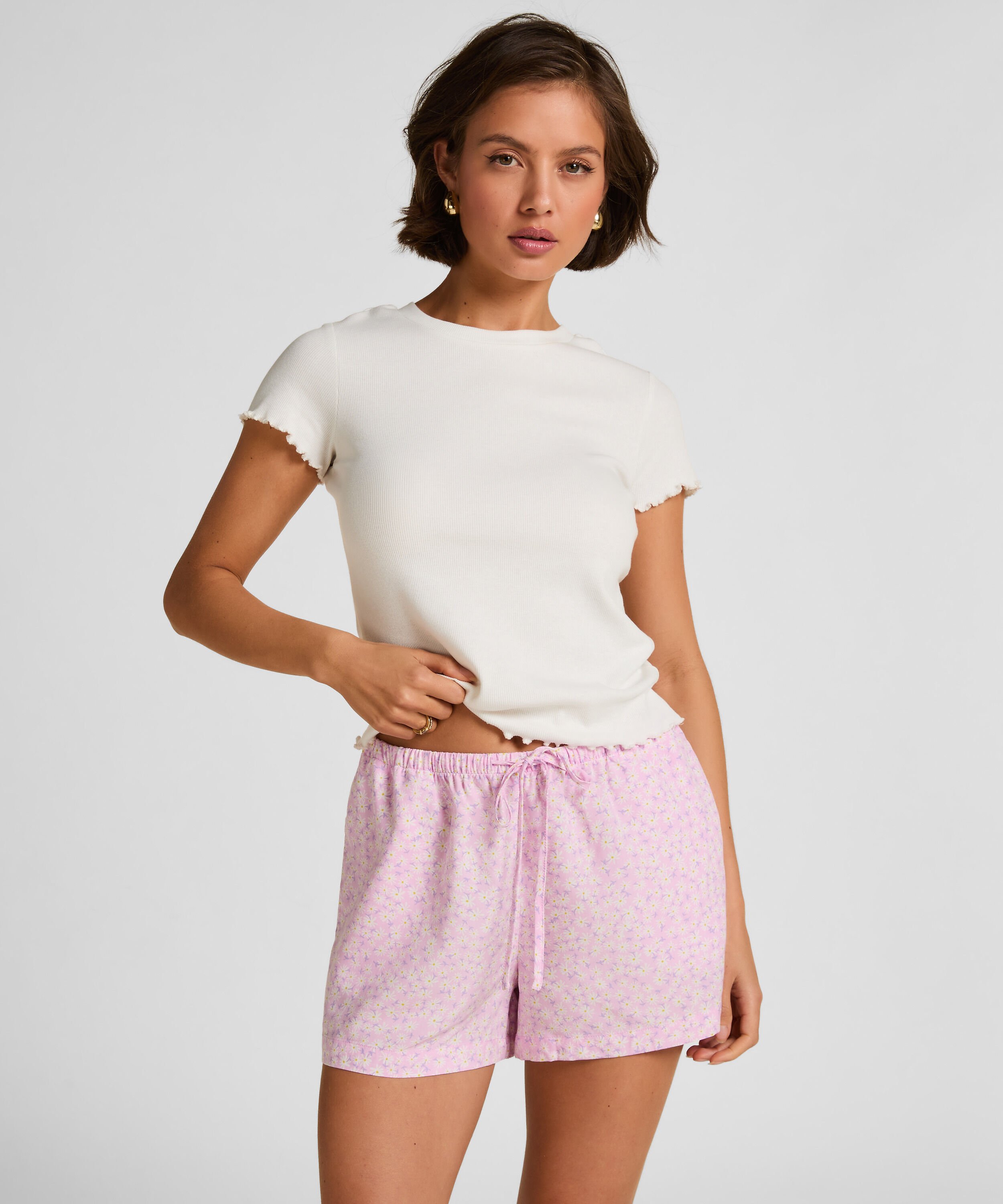 Pyjamas Shorts, Lyserød