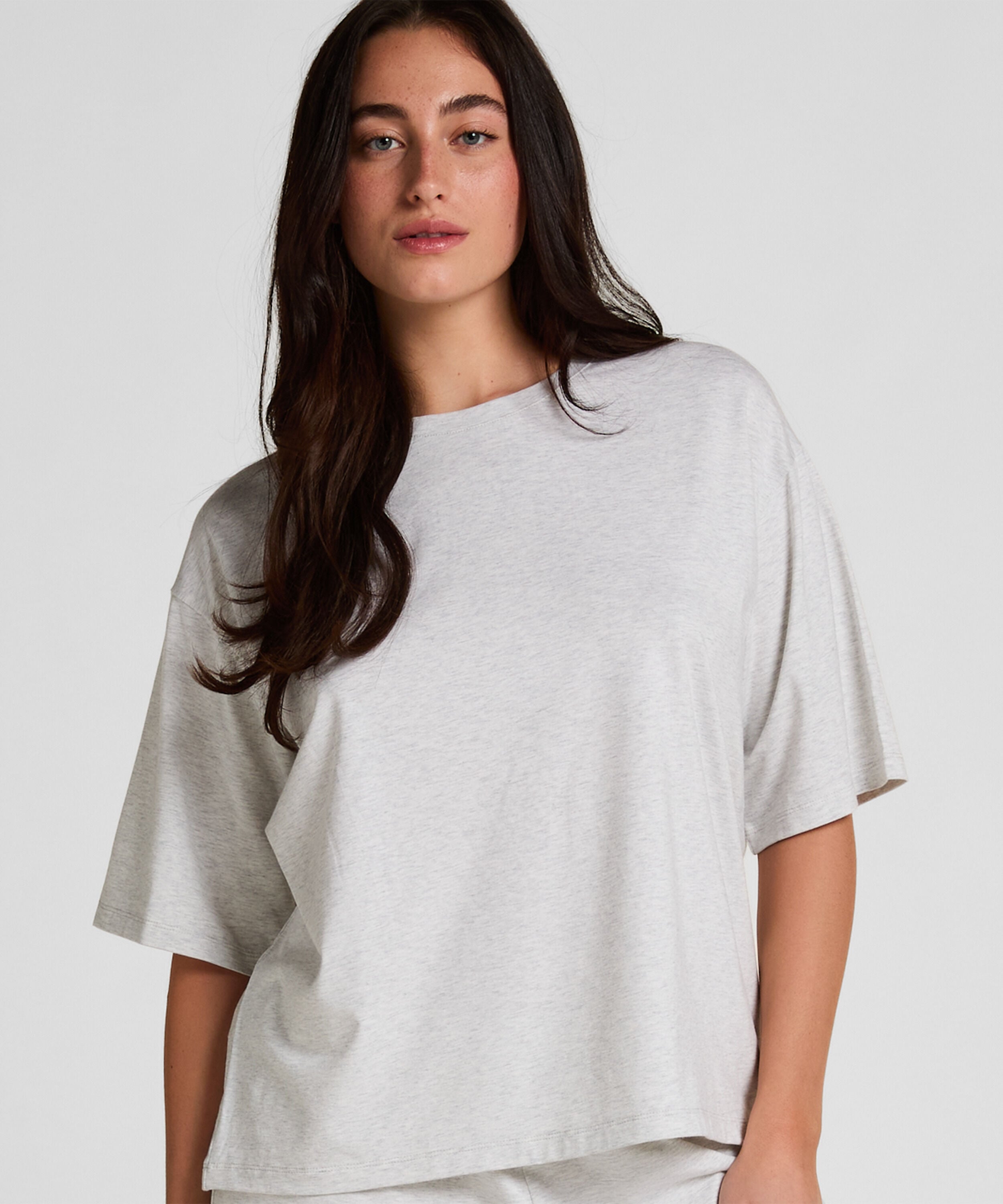 Pyjama Top Loose, Grå