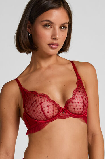 Hunkemöller Cordelie ikke-formstøbt bøjle-bh Rød