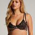 Formstøbt halvskåls-bøjle-bh Ellie, Sort