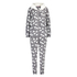 Onesie-jumpsuit Fleece, Grå