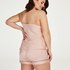 Satin Lace pyjamasshorts, pink