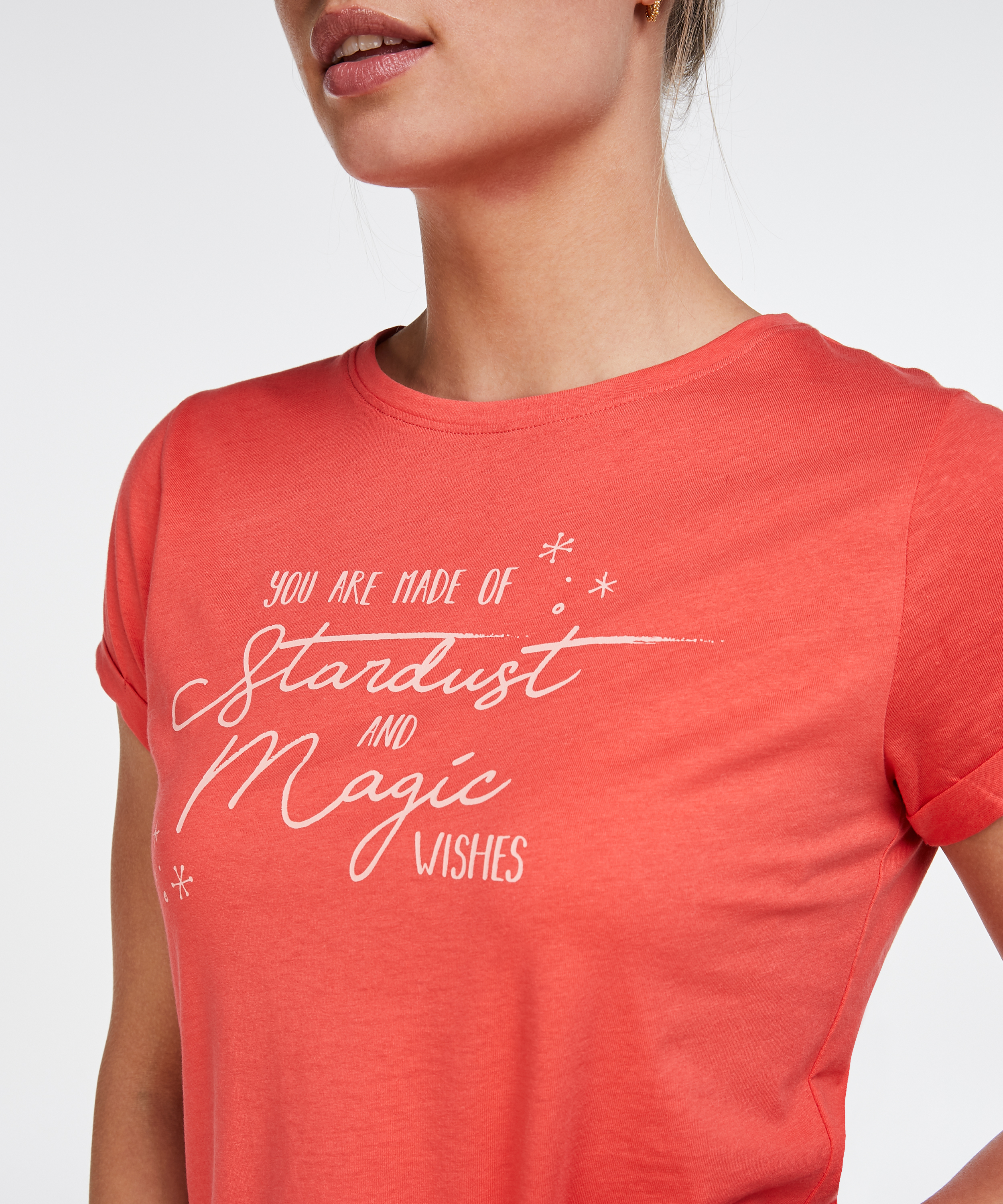 Kort pyjamassæt, Rød, main