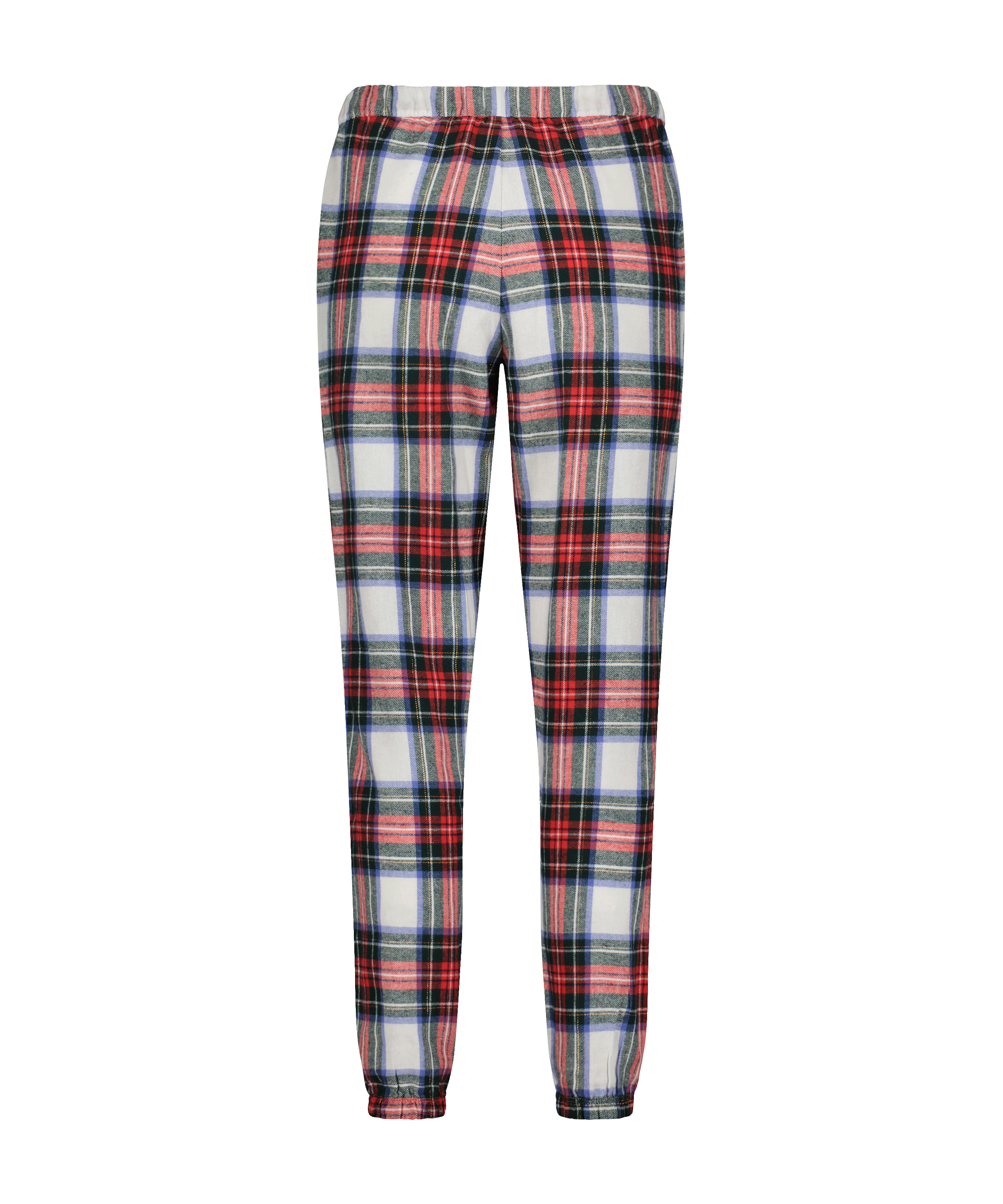 Petite pyjamasbukser af Flannel, Hvid, main