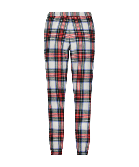 Petite pyjamasbukser af Flannel, Hvid