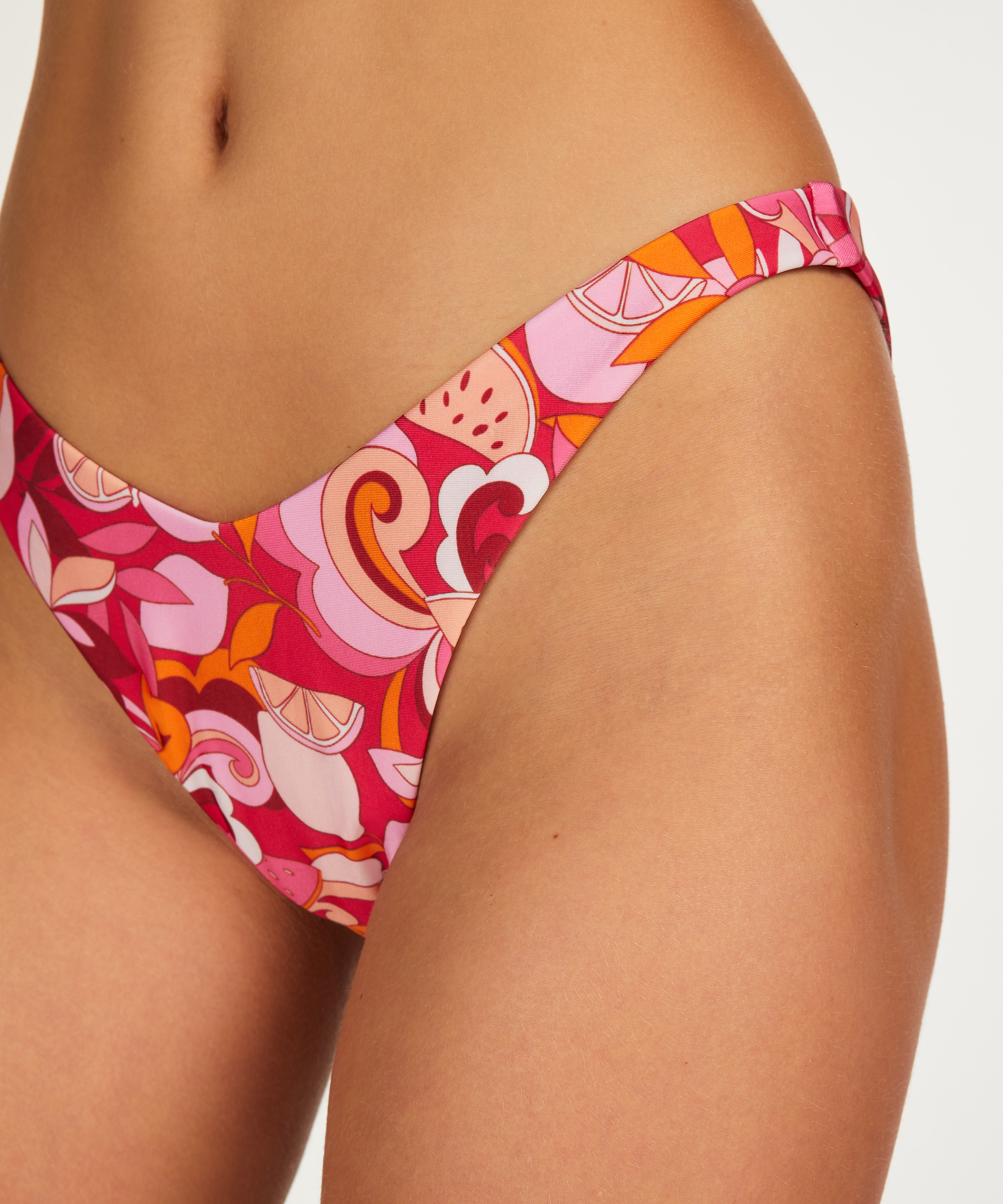 Brasiliansk trusse med h&oslash;j benudsk&aelig;ring Miami, pink, main