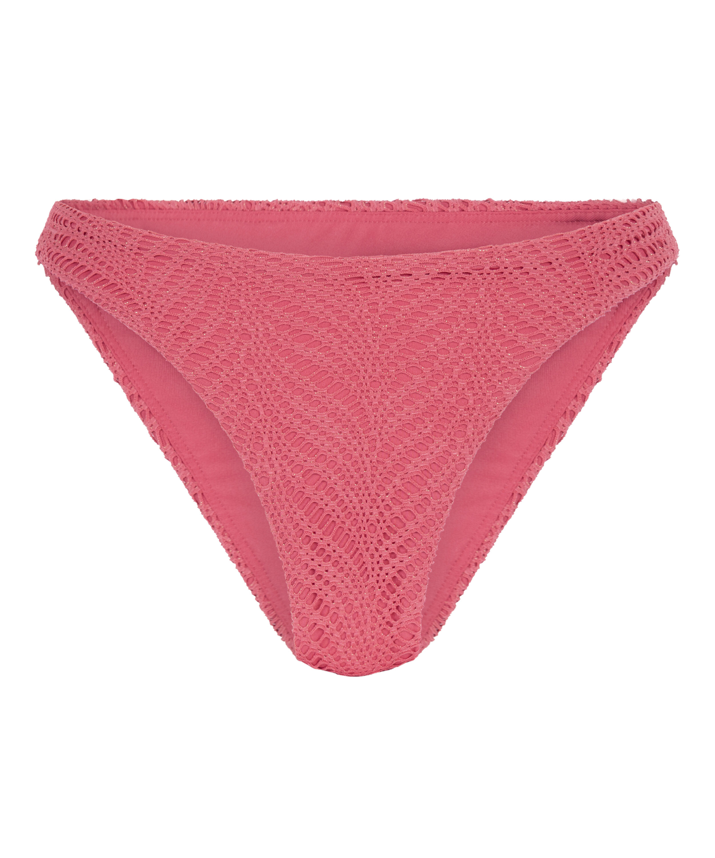 Lanai bikinititrusser med h&oslash;j benudsk&aelig;ring, pink