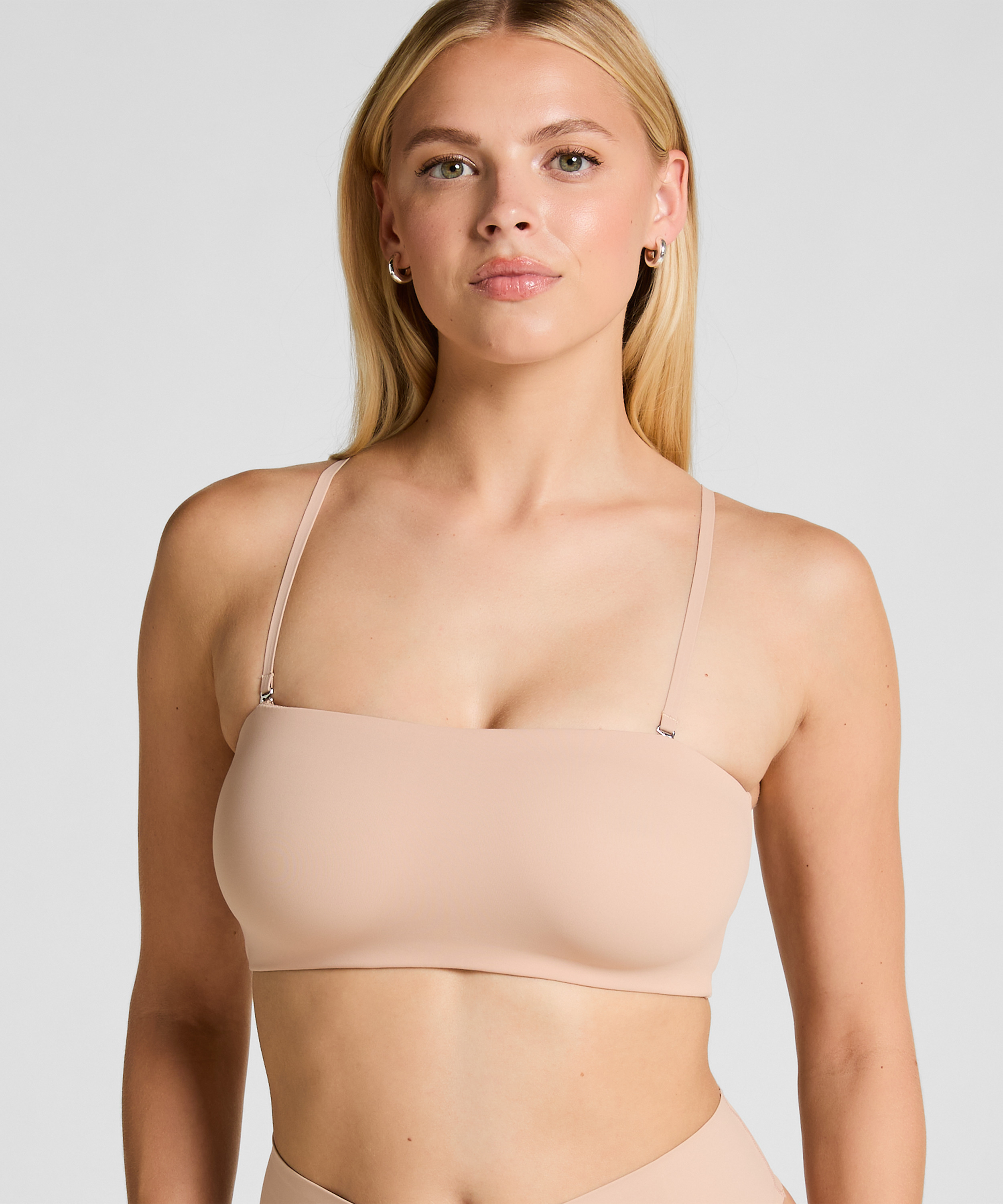 Bandeau Bralette Smooth, Beige, main