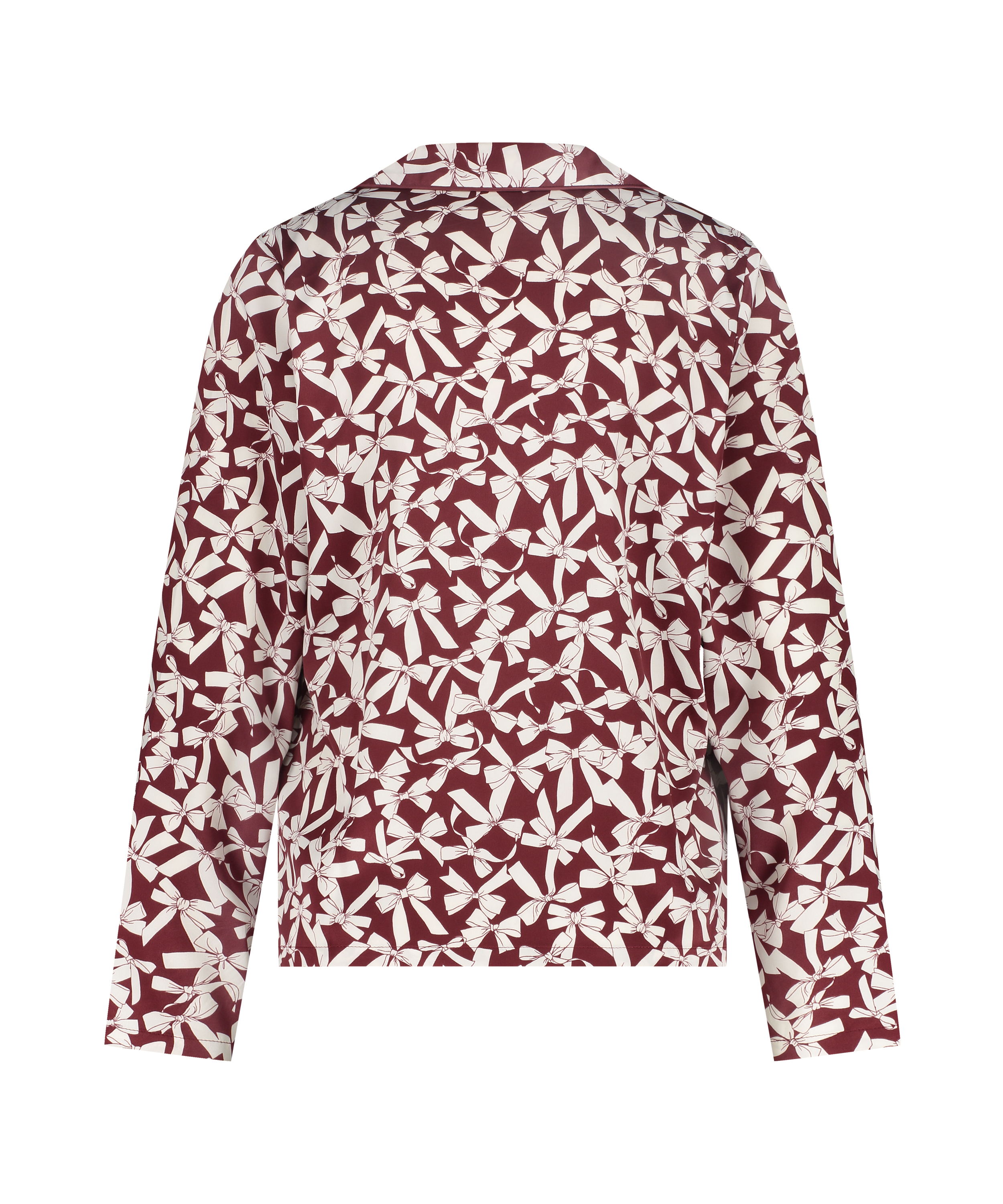 Lang&aelig;rmet satinjakke, R&oslash;d, main