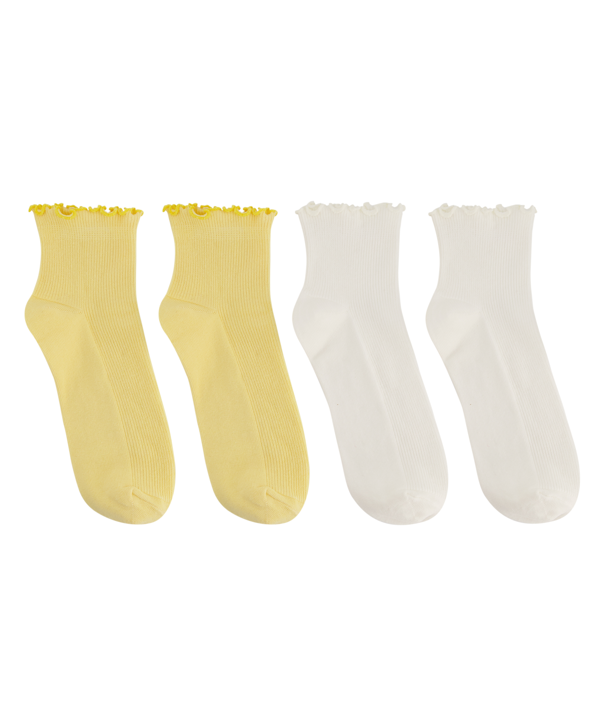 2 par sokker, gul, main