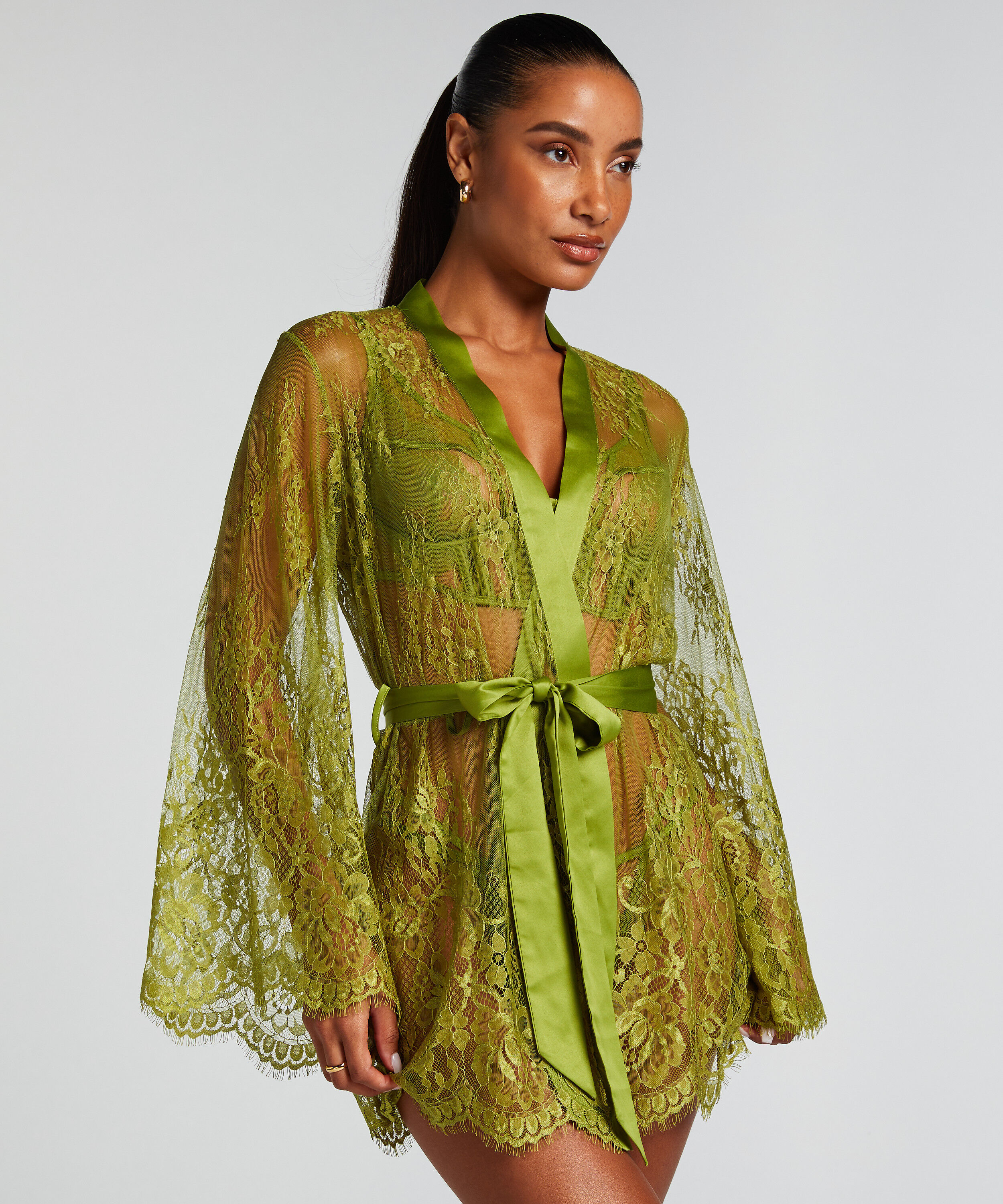 Kimono Lace Isabelle, Grøn