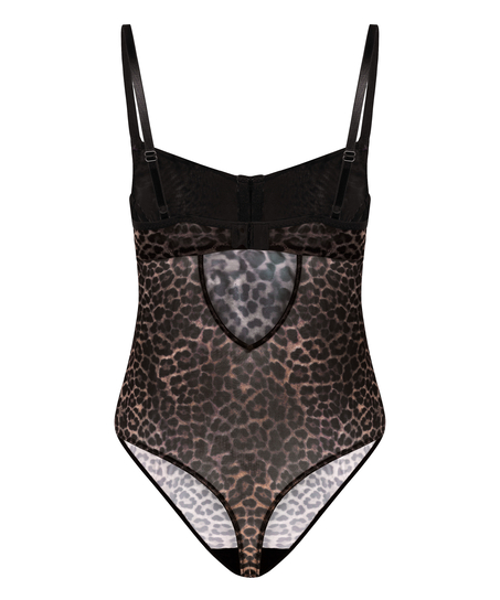 Tara Leopard body, sort
