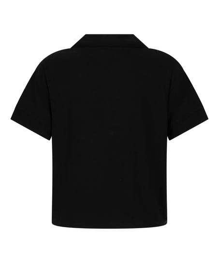 Kortærmet jerseyjakke Essential, Sort