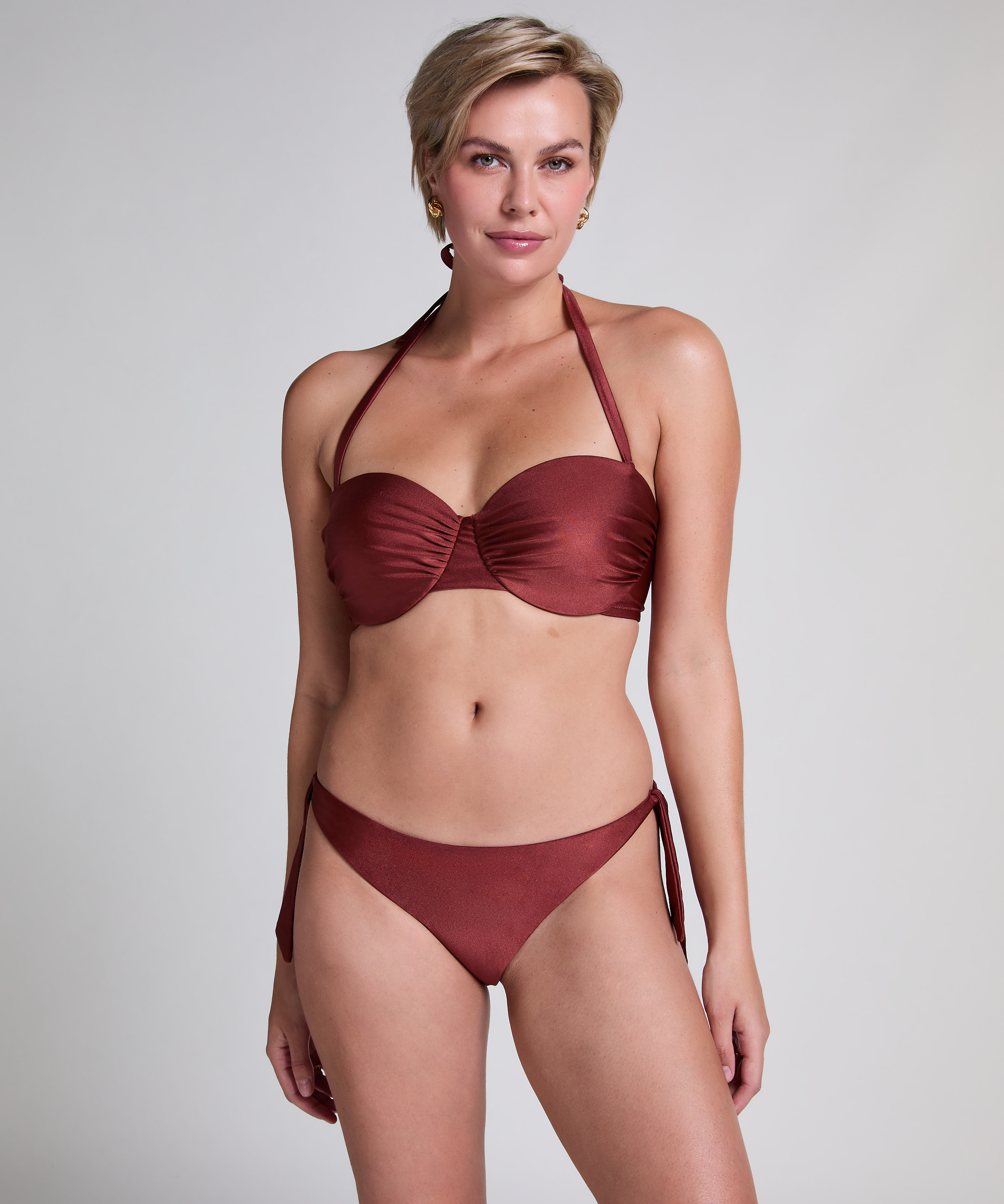 Dune bandeau-bikinitop, Rød, main