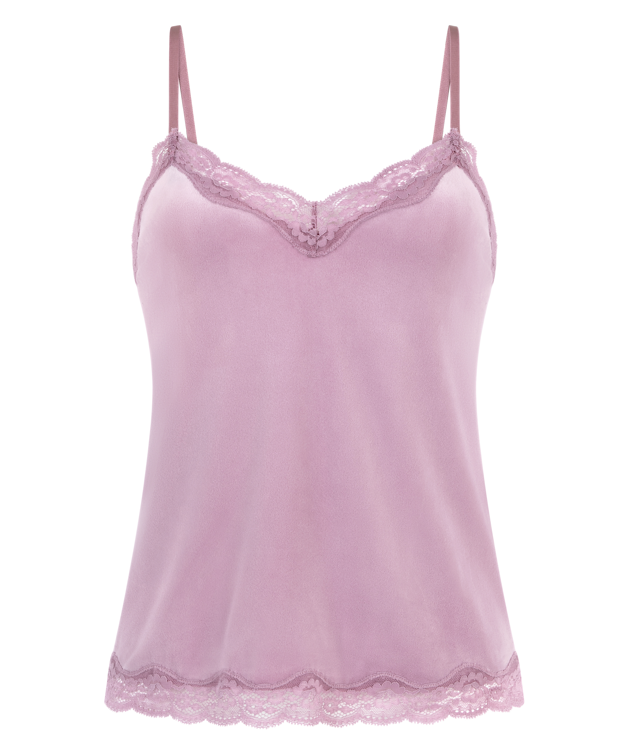 Cami top Velours Lace, Lilla, main