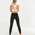 HKMX High waisted legging, sort