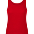 Singlet b&oslash;rstet jersey rib, R&oslash;d