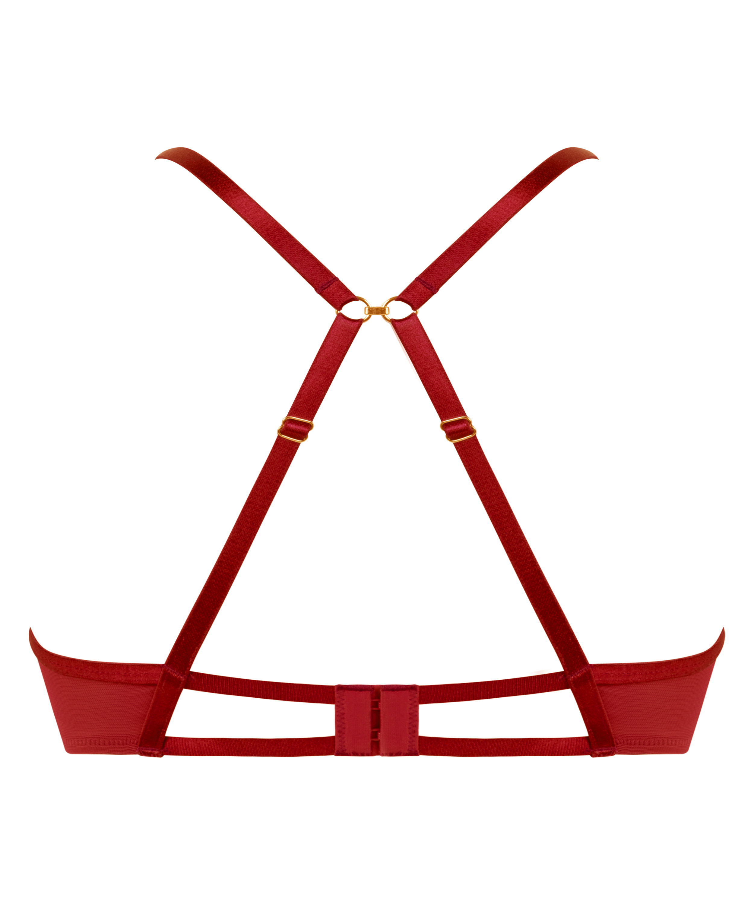 Ikke-formstøbt bøjle-bh Cinnamon, Rød, main