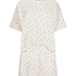 Pyjama Set Cotton Jersey Short, Hvid