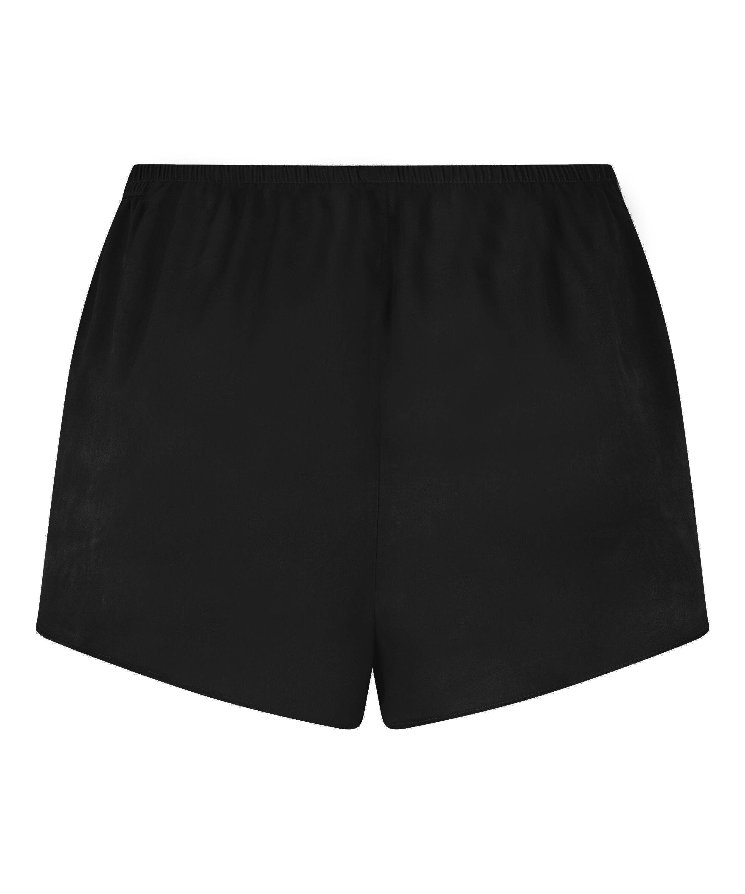 Shorts Satin Minimal, Sort