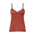 Cami top Velours Lace, Brun