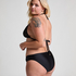 Trekantsbikinitop Boho, Sort