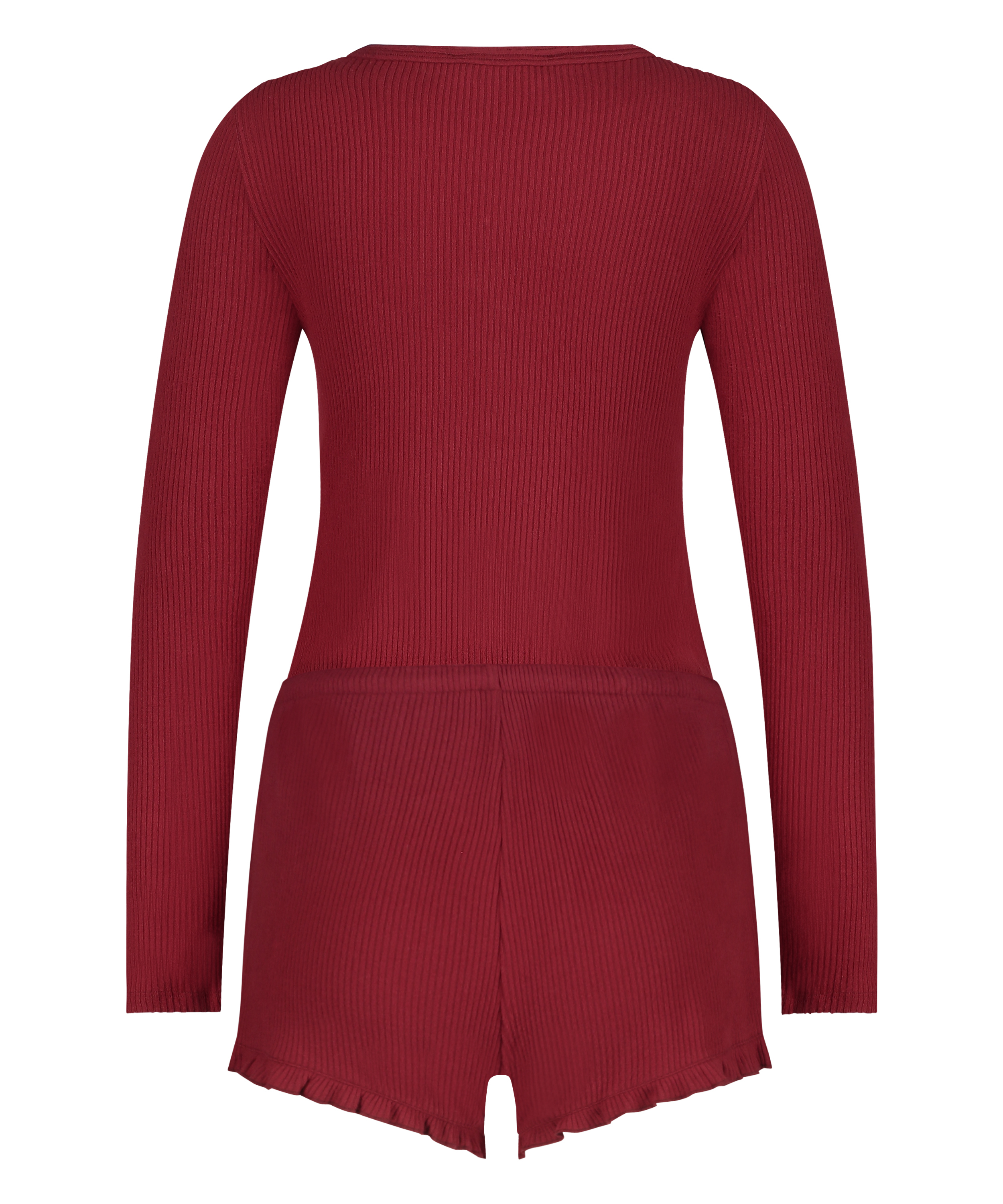 B&oslash;rstet, kort onesie, R&oslash;d, main