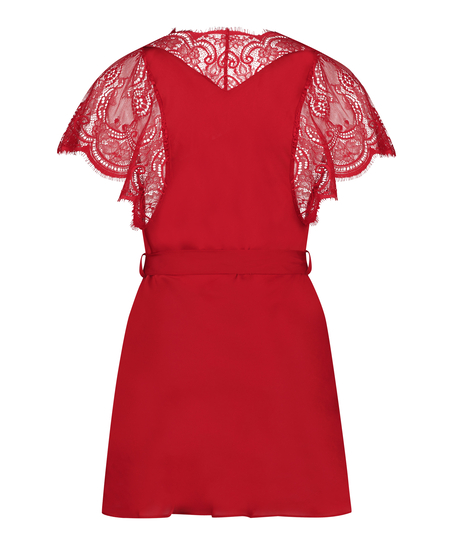 Kimono satin Coco, R&oslash;d