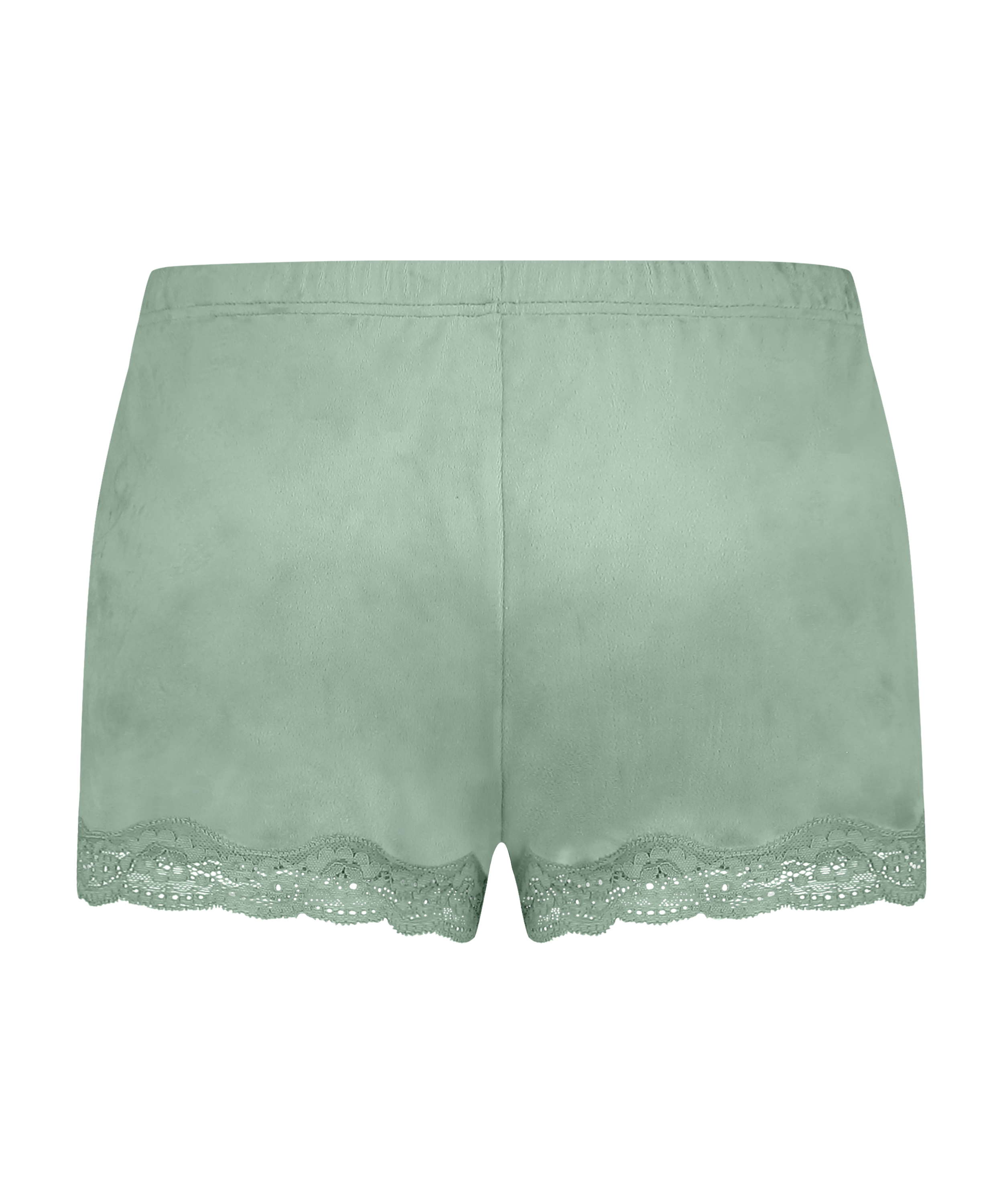 Shorts velour Lace, Gr&oslash;n, main