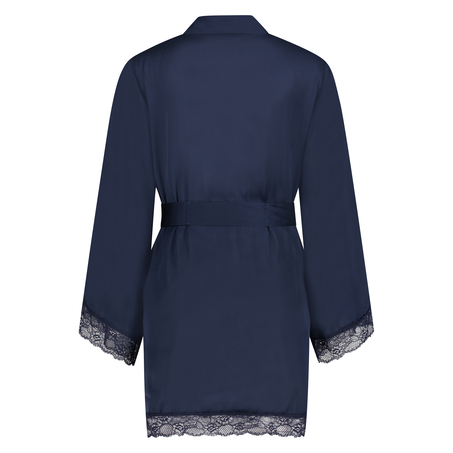 Petite Kimono satin Meili, Bl&aring;