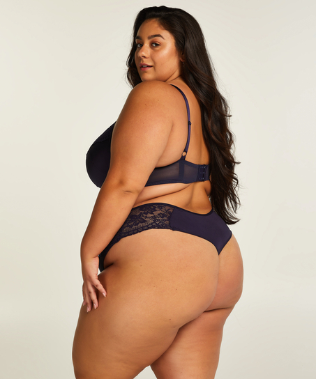 Georgia H&oslash;j g-streng, bl&aring;