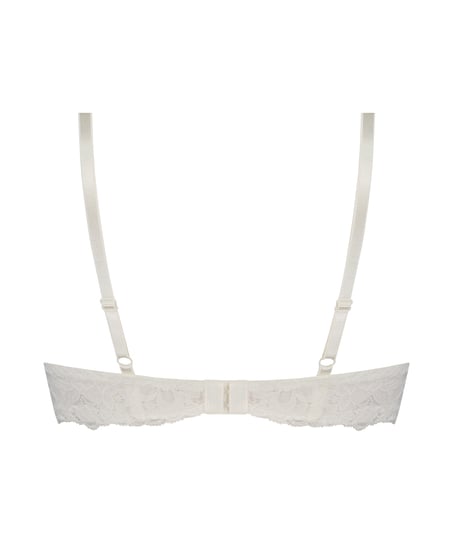 Formstøbt pushup-bøjle-bh Marine, Hvid