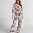 Petite pyjamasbukser af Flannel, Hvid