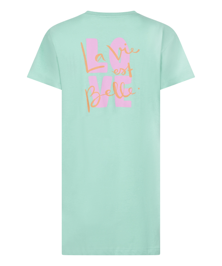 Natskjorte rund hals, Gr&oslash;n