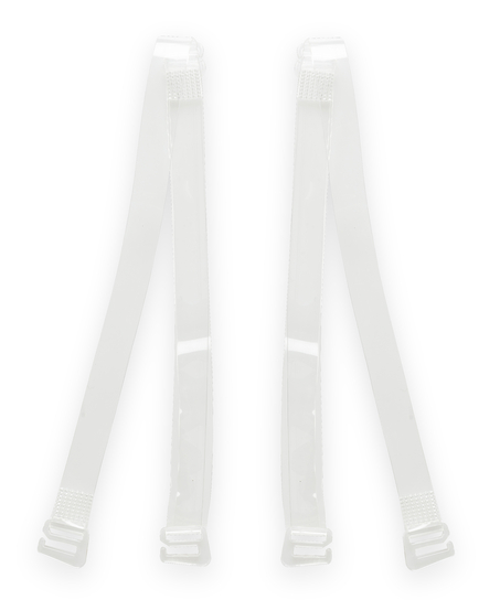 Transparente bh-stropper til skål A-D, hvid