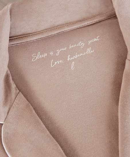 Langærmet jerseyjakke Essential, Beige