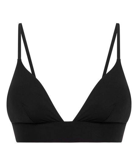 Smooth Triangle Bralette, Sort