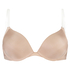 Formstøbt stropløs push-up bøjle-bh Transparant Back, Beige