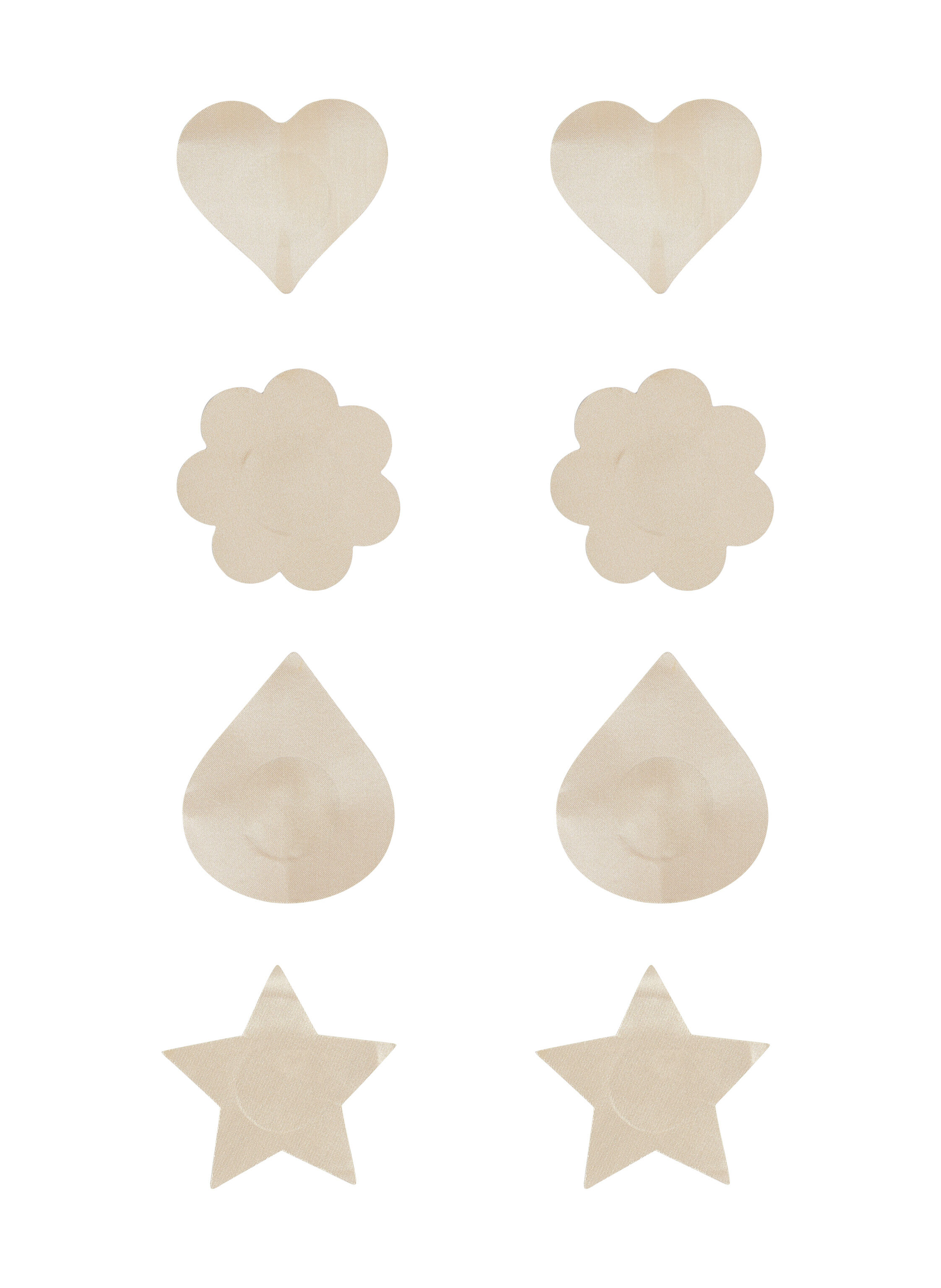 4-pak Brystvorteskjulere, Beige