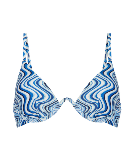 Ikke-formstøbt bikinitop med bøjle Hvar, blå