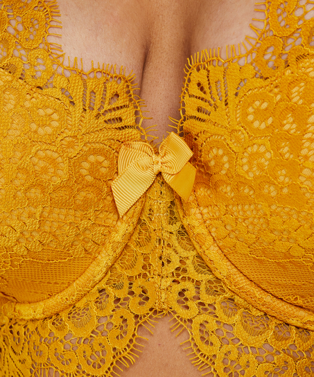 Marilee formst&oslash;bt longline b&oslash;jle-bh, Gul