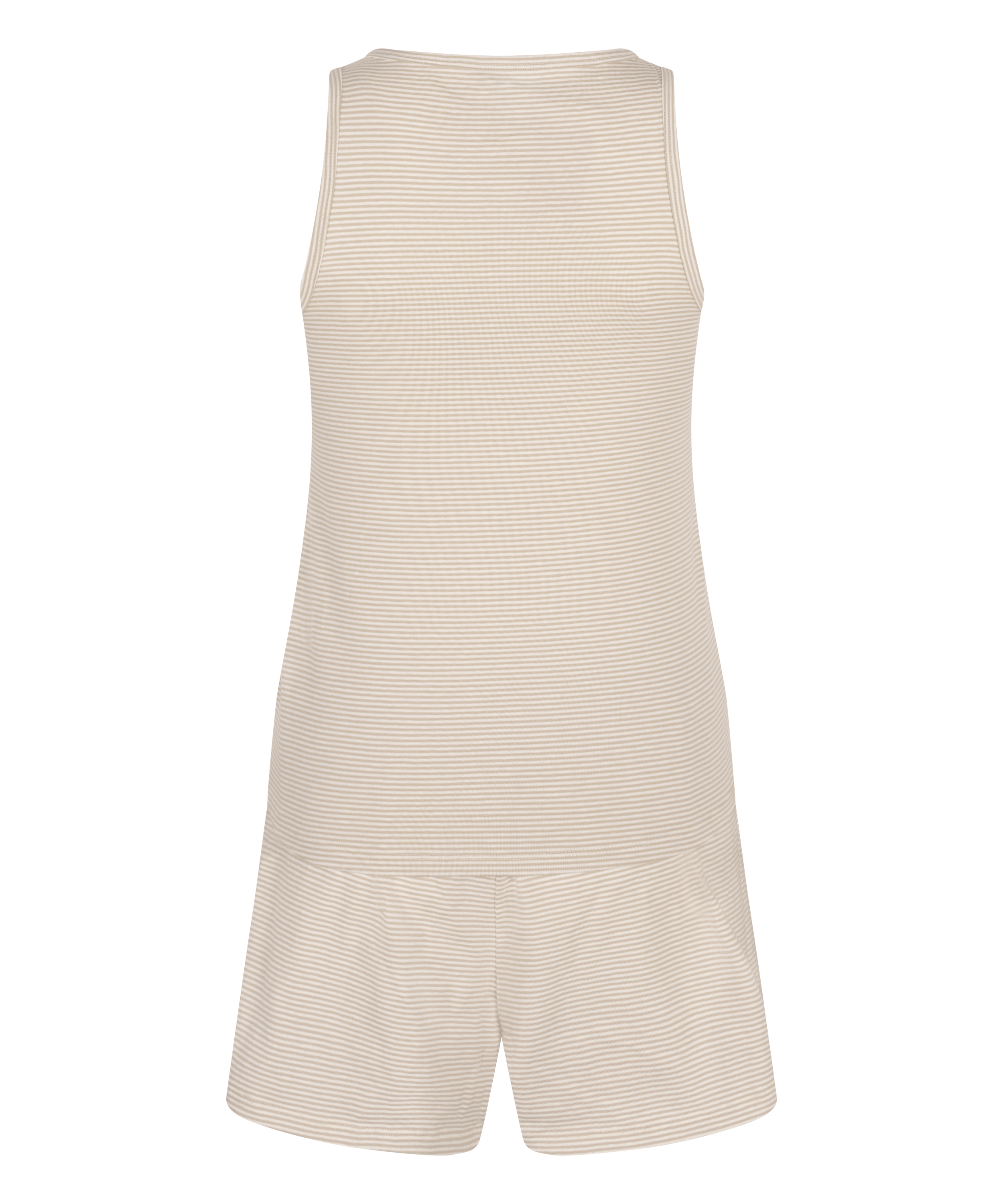 Pyjamasæt Singlet Jersey, Beige, main