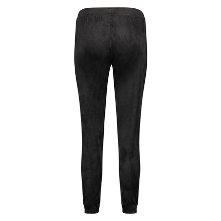 Joggingbukser Velour Lurex, sort