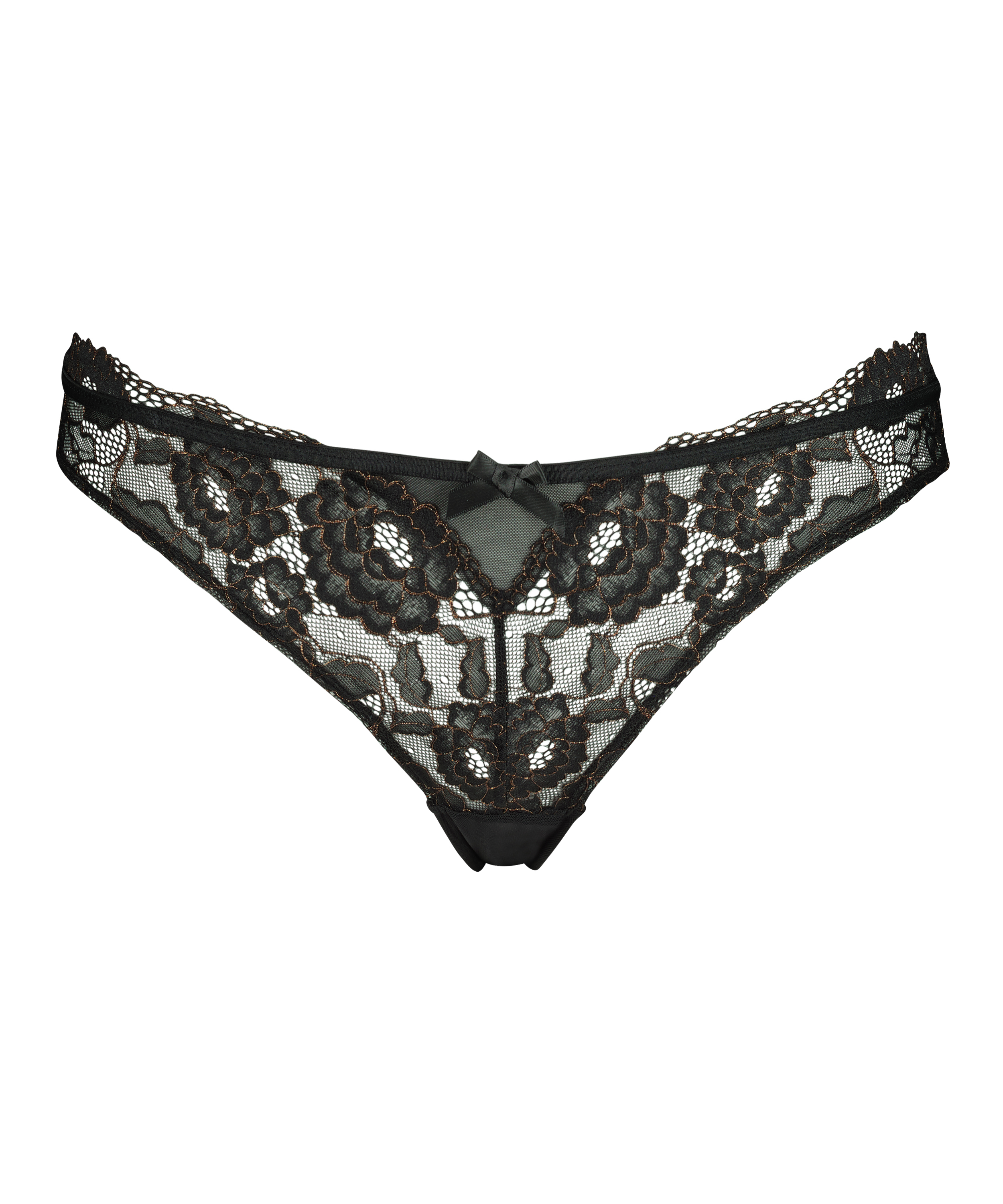 Brasiliansk trusse med h&oslash;j udsk&aelig;ring Chloe, sort, main