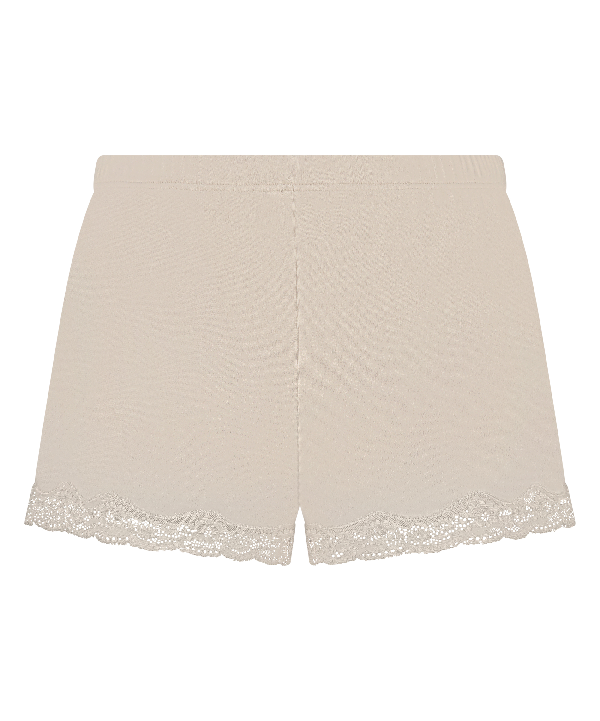 Short i velour og blonde, Beige, main