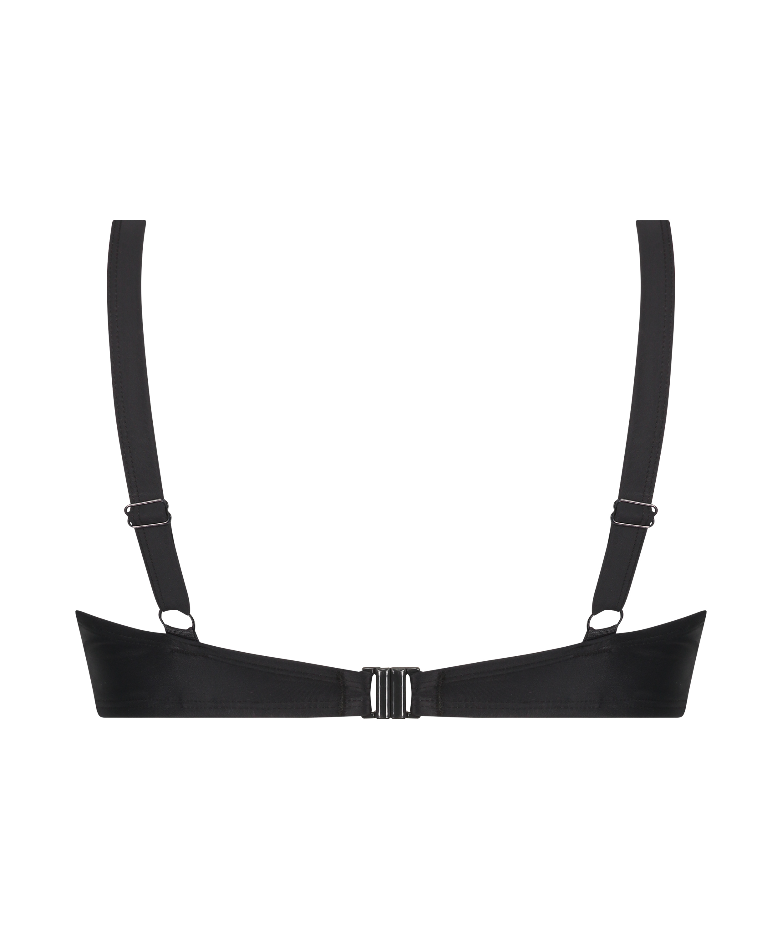Ikke-formstøbt bikinitop med bøjle Luxe, Sort, main