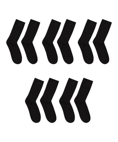 5 par sokker, sort
