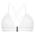 Formst&oslash;bt triangle bralette Casey bomuld, Hvid