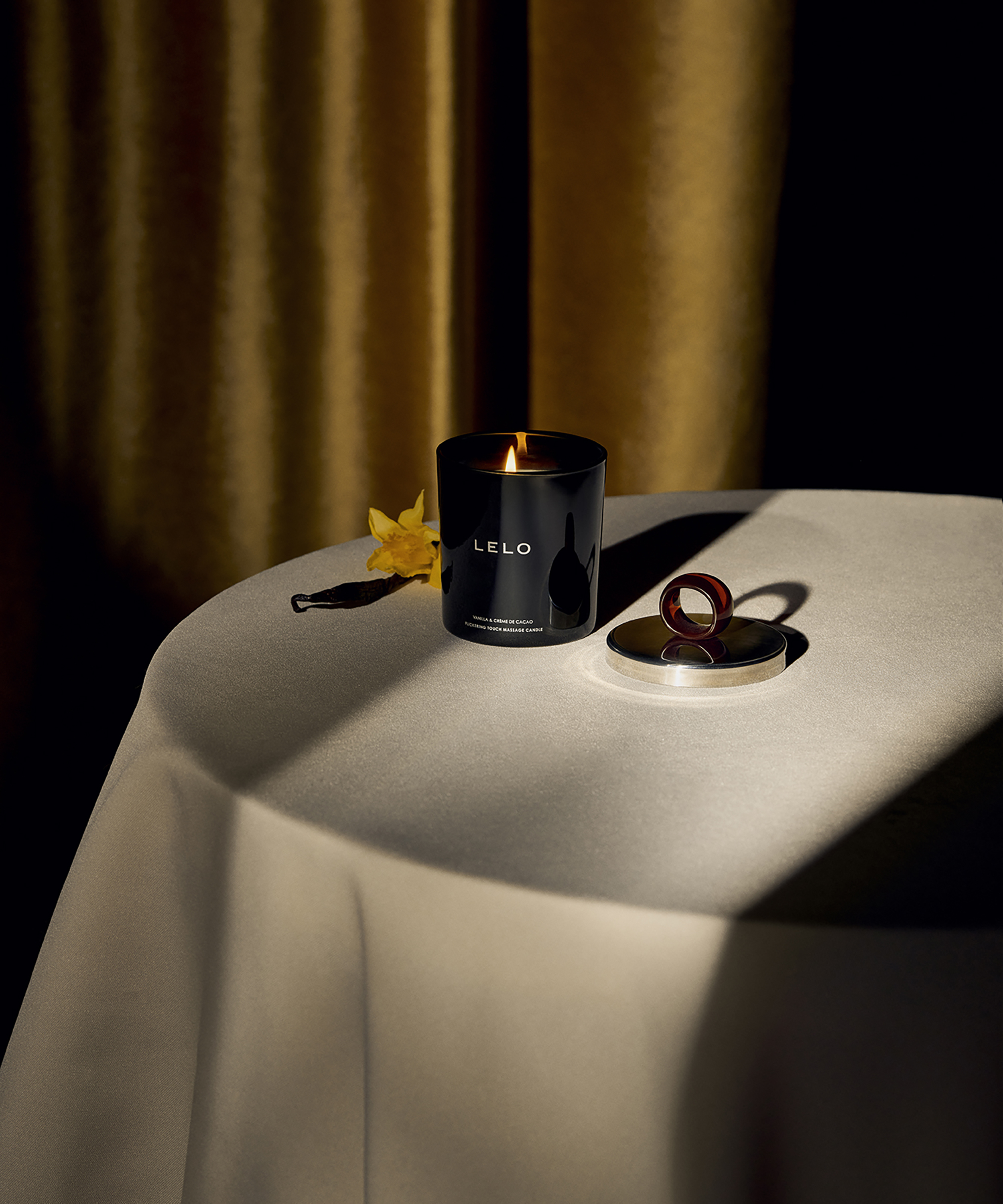 LELO Massage Candle vanilje og kakaocreme, Brown, main